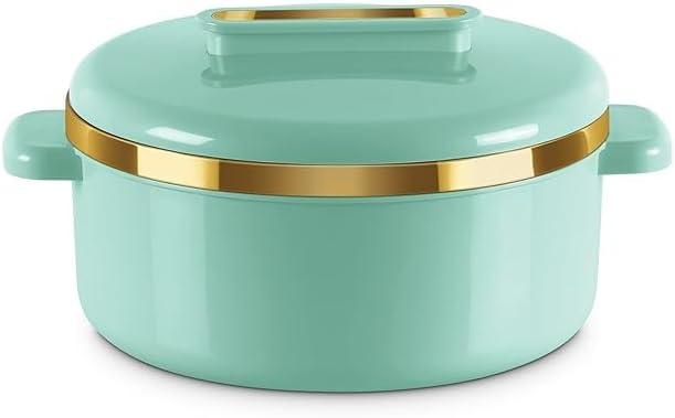 Casserole Set Kitchen Item Inner Stainless Steel Casserole Set of 1 Easy to Carry Easy to Store Chapati Roti Curd Maker 1500 ml Emerald Green