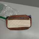 Crossbody Bags for Women Vegan Leather Shoulder Handbags Small Cross Body Purses for Women Trendy with Wide Strap (Beige-brown-black)