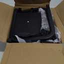 Brightown Firewood Rack Outdoor with Cover, 4FT Indoor Wood Rack for Firewood, Waterproof Fire Wood Holder Outside, Adjustable Heavy Duty Logs Stand Stacker Holder for Fireplace Patio Deck, Black