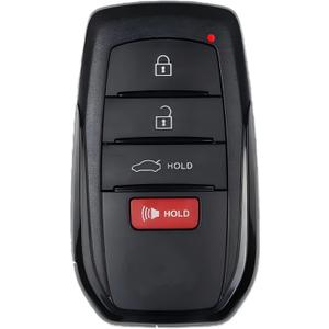 Keyless Entry Remote Control Smart Key Fob for Toyota Crown 2023-2024 | Alliskeys 4-Buttons Proximity Key Fob Replacement for Toyota Crown 2023 2024 HYQ14FBX 231451-3041 8990H-30190