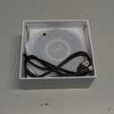 Security Camera Motion Activated with Wireless Charging, Dome Cams with Motion Detection, Night Vision, Local & Cloud Storage, Hd 1080P, Indoor Camera with Clock (Black)