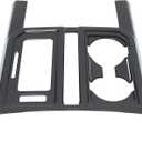 NewYall Center Console Gear Shift Cup Holder Panel Cover Trim for Ford F-150 2015-2020 Carbon Fiber ABS Interior Accessories