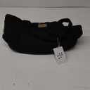 NoblePup Corduroy Dog Carrier - Lightweight Cotton Soft-Sided Pet Tote with Safety Harness Clip - Breathable Travel Carrier for Small Dogs and Puppies (Black)