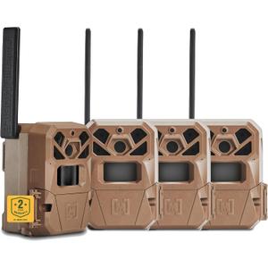 Moultrie Edge 2 Cellular Trail Camera - Auto Connect Nationwide 4G LTE - On Demand 36MP Photo - 1080P Video with HD Audio - 100 Ft Detection Range - Low Glow Flash