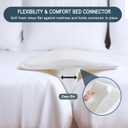 2 x 10" Wide Split King Gap Filler for Adjustable Bed,Twin to King Bed Converter Kit Bed Bridge Mattress Connector with Removable Washable Cover for Guest,Hotel,Stayover,Family Room (75 in Length)