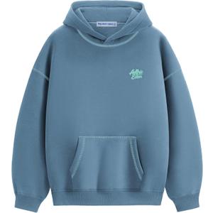 Aelfric Eden Oversized Hoodies Sweatshirts Pullover Fleece Sweaters Fall Winter Outfits Fashion Y2K Pocket (X-Small, Blue Grey)