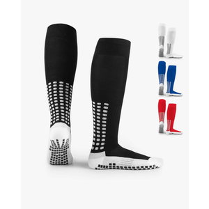 LUX Anti Slip Soccer Knee Socks,Non Slip Football/Basketball/Hockey Sports Grip Socks