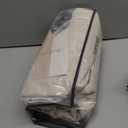 Extra Wide 70 Inch Width Pinch Pleated Curtains 96 Inch Length for Living Room Thick Beige Linen Boho Curtain Memory Shape Light Filtering Privacy for Bedroom Large Windows Hooks Rings 1 Panel 70x96