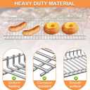 Grill Warming Rack for Home Depot Nexgrill 720-0830H Replacement Parts, Upper Rack for Nexgrill Replacement Parts 4 Burner Grills, Stainless Steel Warmer/Cooling Rack for Nexgrill Accessories