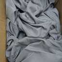 Twin Fitted Sheet for Air Mattress with 16-24 Inch Deep Pocket, Ultra Soft & Breathable Bottom Cover for Inflatable Air Bed with Pump Opening, Inflate Without Disassembly Convenient, Gray