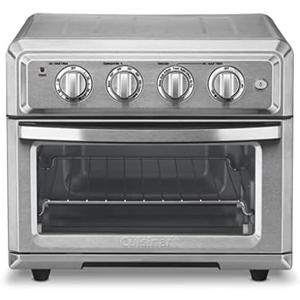 Air Fryer + Convection Toaster Oven by Cuisinart, 7-1 Oven with Bake, Grill, Broil & Warm Options, Stainless Steel, TOA-60