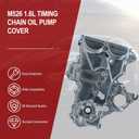 M526 1.6L Timing Chain Oil Pump Cover Compatible with Kia Forte 20-22 Optima 16-20 Rio 12-20 Soul 12-22 Hyundai Accent 12-19 Elantra 17-20 Sonata 15-19 Tucson 16-18 21350-2B701