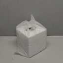 Y-in Hand Tissue Box Cover, Square Facial Tissue Holder Storage for Bathroom Vanity, Countertops, Dressers, Night Stand, Parlors and Offices - White