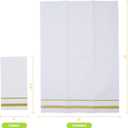 FOCUSLINE 200 Linen Feel Disposable Bathroom Napkins, Soft and Absorbent Paper Guest Towels, Cloth-Like Hand Towels Decorative Paper Napkins for Parties, Weddings, Dinners or Events, Gold, 12" x 17"