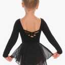 Arshiner Kids Girls Classic Long Sleeve Leotard Dance Ballet Dress, Size 140