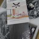 Ceiling Fans with Lights, 48 inch Low Profile Ceiling Fan with Light and Remote Control, Flush Mount RGB Dimmable Light, Noiseless, Brown Ceiling Fan for Bedroom Indoor/Outdoor Use