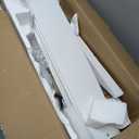 BayDay Farmhouse Rustic Ceiling Fans with Lights and Remote, Bedroom Living Room Kitchen Fans Ceiling with Light Chandelier (White, 72 inch)