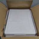 SNSLXH Portable Clear Storage Bins with Lid & Wheels, 24QT Clear Storage Bins with Lid, 4-Tier Plastic Bins with Wheels, Stackable, Magnetic Doors, for Bedroom, Living Room, Office (34.6*14.96*11in)