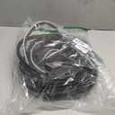 40 Feet Door Weather Stripping, Kerf Weather Stripping for Doors with Groove, Kerf Door Seal for Large Gap and Easy Installation(Black)