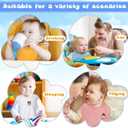 Newwiee 6 Pcs 20 x 16 Inch Baby Bibs with Snaps Unisex Water Absorbent Adjustable Toddler Soft Bib for Baby Toddler Drooling Feeding Eating