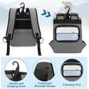 CURMIO Portable Oxygen Concentrator Backpack Compatible with Rhythm Healthcare P2/P2-E6/P2-E7, Empty POC Bag with Breathable Mesh Panels, Bottom Pocket for Charger, Cannula and Battery, Bag Only