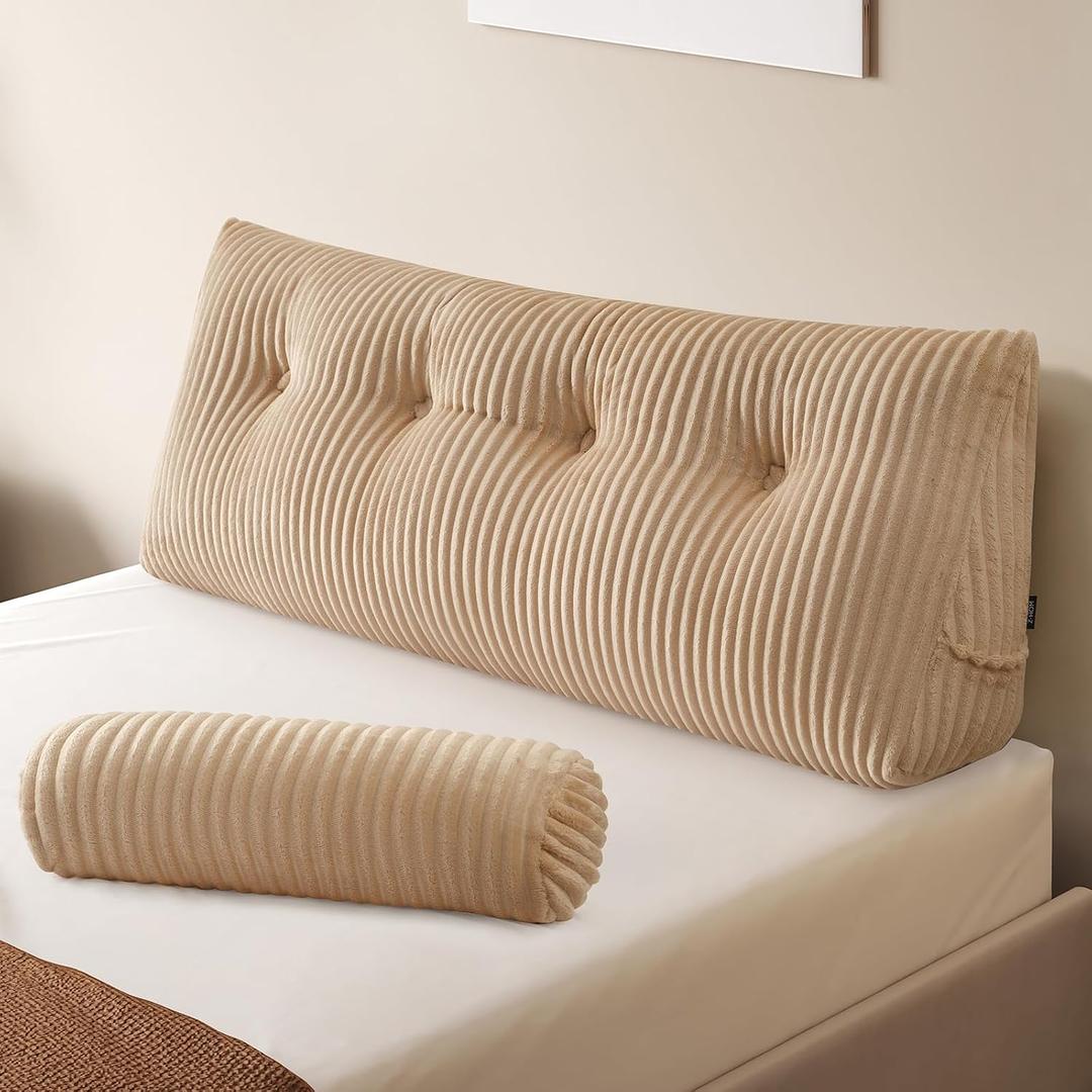 Z-hom Headboard Pillow, Wedge Backrest Cushion, Full Size,ONE Roll Pillow