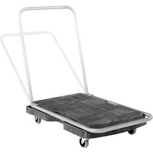 Rubbermaid Commercial Products Convertible Folding Utility Dolly/Cart/Platform Truck with wheels, 250 lbs Capacity, for Moving/Warehouse/Office