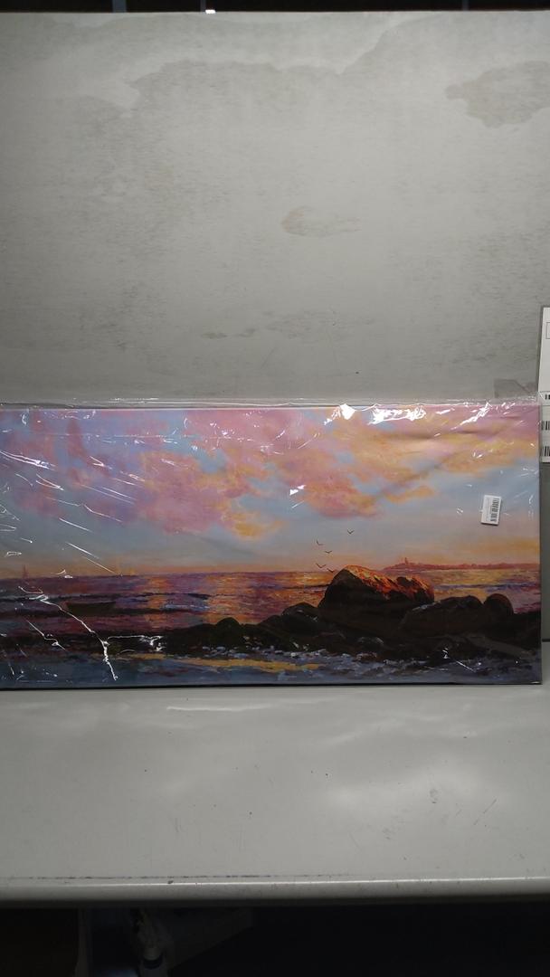 Coastal Beach Painting For Bedroom 20x10