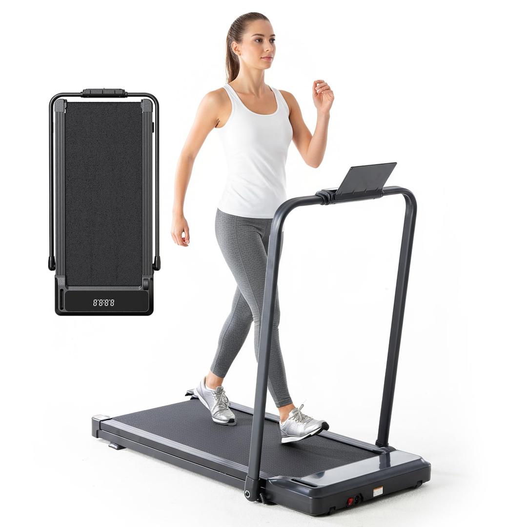 OLIXIS 3-in-1 Walking Pad Treadmill for Home Office
Portable Walking Pad under Desk, Low Noise Lightweight Treadmill with LED Display, Remote Control