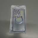 Misscase Magnetic Glitter Case for iPhone 16 Pro Max 6.9 Inch, Camera Protection, Compatible with MagSafe, Rectangle Cute Bling Sparkle Diamond Colorful Phone Cover, Drop-Tested & Shockproof-Purple