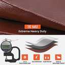 Tarp 10x20FT, 16 Mil Heavy Duty Large Tarps, Waterproof Tarp with Brass Grommets and Reinforced Edges, UV Resistant, Tear&Fade Resistant Poly Tarp for Outdoor Camping Pool Car Tent (Brown/Black-16mil)