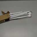 White Curtain Rods for Windows 28 to 48 Inch, 5/8" Diameter Heavy Duty Metal Adjustable Small Curtain Rod With Bracket(2.3-4 Feet)