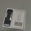 Glocusent USB Rechargeable Book Light, Portable Clip-on LED Reading Light, Reading Lights for Books in Bed with 3 Amber Colors & 5 Brightness Dimmable, Compact & Long Lasting, Perfect for Book Lovers (Dark Blue)