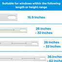YoleShy Portable Air Conditioner Window Kit with Coupler Adjustable Window Seal for AC Unit, Sliding AC Vent Kit for Exhaust Hose, Universal for Ducting with 5.9 Inches Diameter