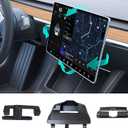 Upgraded Screen Tilt Swivel Hinge Mount for Tesla Model 3 2017-2023 and Tesla Model Y 20-24, 4 Way Rotation Adjustment Center Console Screen Rotating Hinge Holder