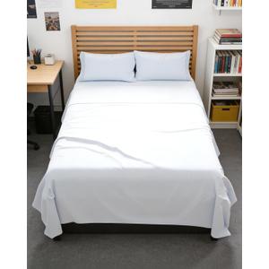 Full XL Bed Sheet - 4 Piece Full XL Bed Sheets Set - Soft, Breathable & Cooling - Hotel Luxury Bedding for Women, Men, Kids, Teens, Boys & Girls - Deep Pockets, Comfy, Fade and Wrinkle Free - White