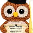 2026 Owl Graduation Gifts Crochet for Him Her, High School Graduation Gifts for Women Men, College Graduations Gift, Handmade Crochet Gift for College High School Master Phd Nurse