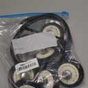 Upgrade Dryer Roller Kit for Lg Dryer Drum Roller Kit for Kenmore Dryer DLEX8000V DLEX8100V DLGX9001V 79681072310, One-Piece Injection Molding Technology High-Quality Galvanized Steel