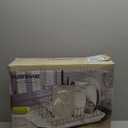 Farberware Classic Large Rust Resistant Full Dishrack with Removable 3 Compartment Flatware Caddy, Andlged Drain Board, 3-Piece, White