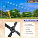 Replacement Professional Sports Volleyball Net with High Strength Cable & Two Side Tape Reinforcement Dowels4 Inch Square Mesh Heavy-Duty Net for Indoor OutdoorStandard 3'H x 32'L