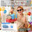 Bubble Machine Durable Automatic Bubble Blower, 18000+ Big Bubbles Per Minute Bubbles for Kids Toddlers Bubble Maker Operated by Plugin or Batteries Bubble Toys for Indoor Outdoor Birthday Party