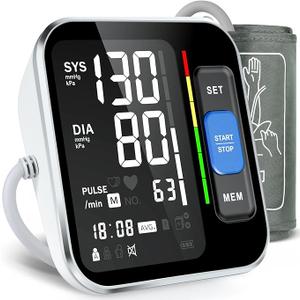 Blood Pressure Monitors for Home Use Upper Arm, Accurate Cuff 8.7-15.7 Monitor with Large Backlight Display 2 Users 240 Sets Memory & HR Detection, Digital BP Machine with Carrying Case