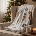 FuWeave 50 x 60 Inches Pink Christmas Throw Blanket Cute Soft Warm Lightweight Christmas Tree Blanket for Sofa Bed Gift Decor