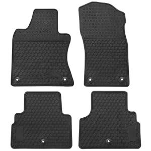 Matericuo Car Floor Mat for Infiniti Q50 2014-2024 / Q60 2020-2022 Custom Fit Full Black Rubber Auto Liner Mats All Weather Protection Heavy Duty Odorless