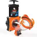 Camco Rhino Blaster RV Tank Rinser with Gate Valve & Backflow Preventer - RV Accessories for Waste Tank Cleaning - Essential Camper Supplies for Odor Control and Sensor Maintenance - (39086) (1.3 pounds)