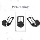 Black Aluminum Alloy Car Center Air Vent Mobile Phone Holder Accessories for Mercedes Benz C Class W204 C180 C200 2008-2013