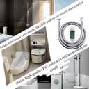 Klabb stainless steel Shower Hose With Filter Element, 59 Inches Chrome Handheld Shower Head Hose With Brass insert and nut. replace shower hose with 1/2" NUT