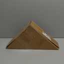 Flag Display Case for 3' x 5' Folded Flag Solid Wood Flag Display Box with HD Tempered Glass Wall Mount Thick Base Triangle Flag Holder for Veterans (Not for Burial Flag) Walnut