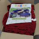 HEBE Stretch Patio Cushion Covers Set 8pcs,Waterproof Outdoor Couch Covers Replacement,Washable Reusable Seat Cushion Slipcovers for Patio Furniture Protector,Chair Cushion Cover