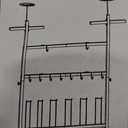 Hockey Gear Drying Rack - Ice Hockey Stick Holder Field Hockey Equipment Dryer - Large Hockey Display Storage Rack Sports Metal Tree Stand for Lacrosse (Patent Protected)